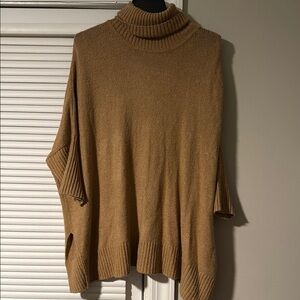 Cozy Tan Turtleneck Sweater